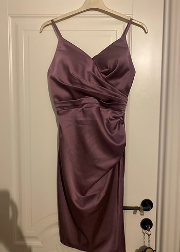 Drapeli Uzun Kadın Abiye Elbise - Görsel 2