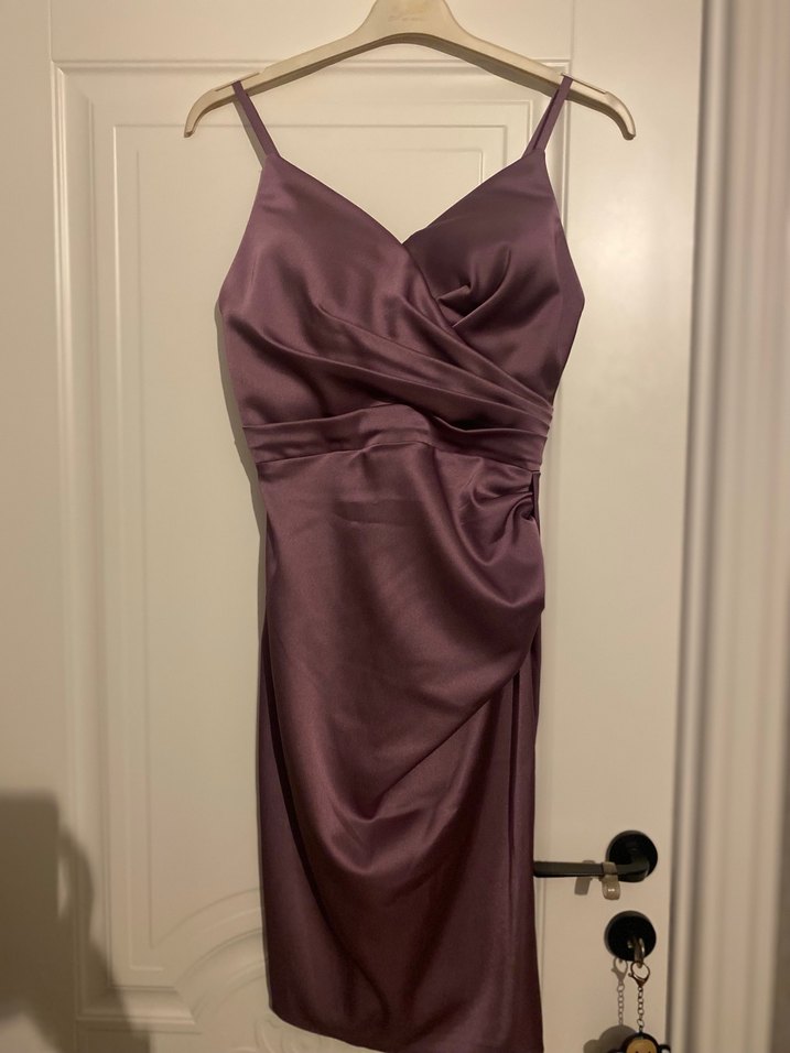 Drapeli Uzun Kadın Abiye Elbise - Görsel 2