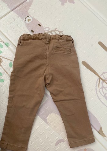 Düğmeli Bej Erkek Çocuk Pantolonu - Görsel 4