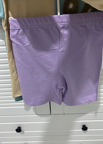 Pastel Renkli Baskılı Çocuk şortlu takım - Görsel 2