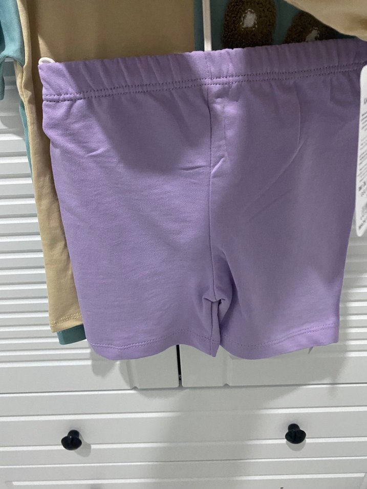 Pastel Renkli Baskılı Çocuk şortlu takım - Görsel 2