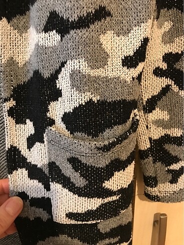 Triko kamuflaj hırka - Görsel 5