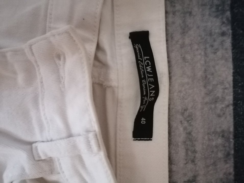 Beyaz Kadın kot Pantolon - Görsel 2