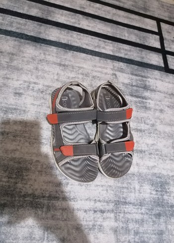 Gri Tokalı Erkek Çocuk Sandalet - Görsel 2