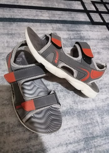 Gri Tokalı Erkek Çocuk Sandalet - Görsel 3