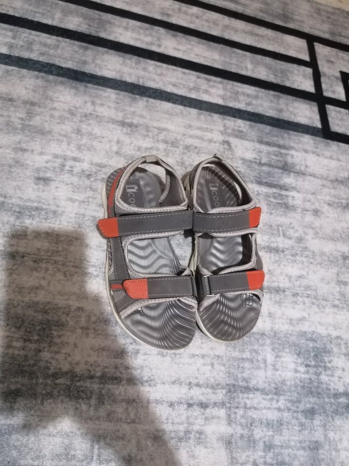 Gri Tokalı Erkek Çocuk Sandalet - Görsel 2