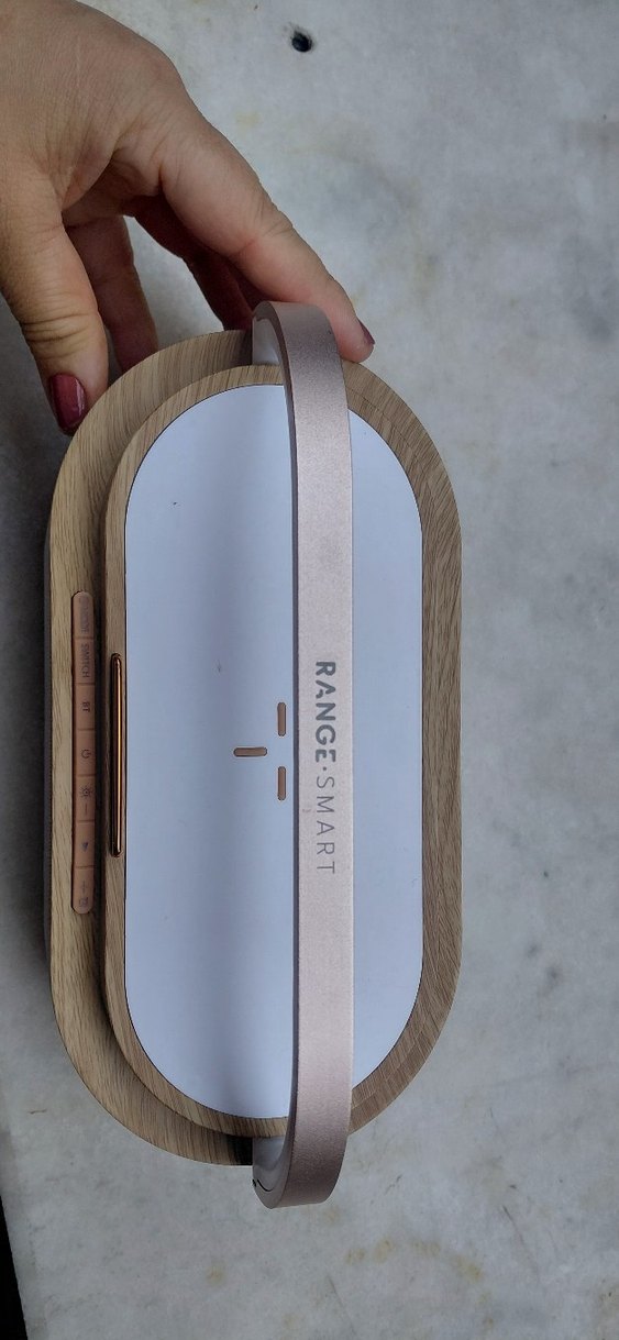 Bej RANGE-SMART kablosuz şarjlı hoparlör - Görsel 3