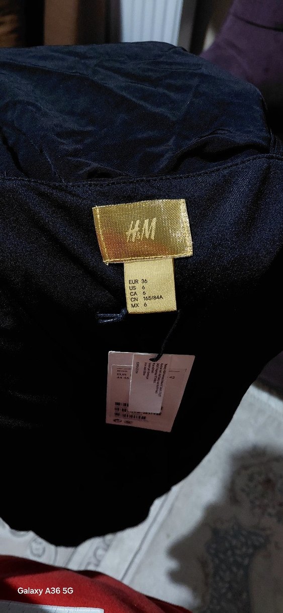 Siyah Drapeli Straplez Hamile Abiye Elbise - Görsel 4