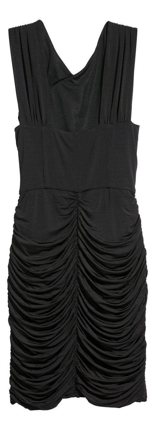 Siyah Drapeli Straplez Hamile Abiye Elbise - Görsel 2