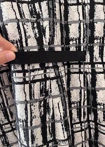 Gri Ekose Desenli tunik - Görsel 8