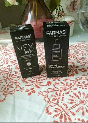 Farmasi Vfx Pro Fondöten ve Mor ışıltılı makyaj bazı 