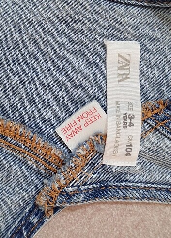 Zara Kız bebek etekli tulum 