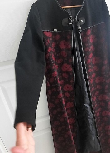 48 Beden bordo Renk Pardesu