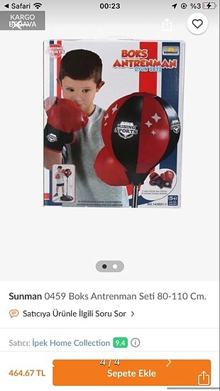  Beden Renk Çocuk box