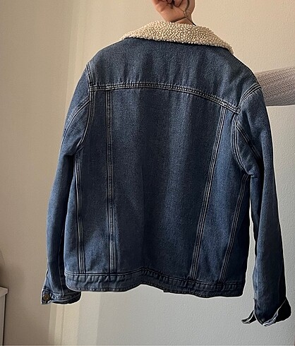 s Beden Mavi jeans ceket mont
