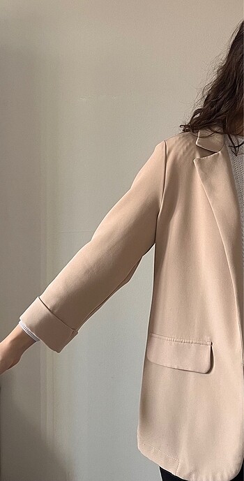 s Beden camel Renk Blazer ceket