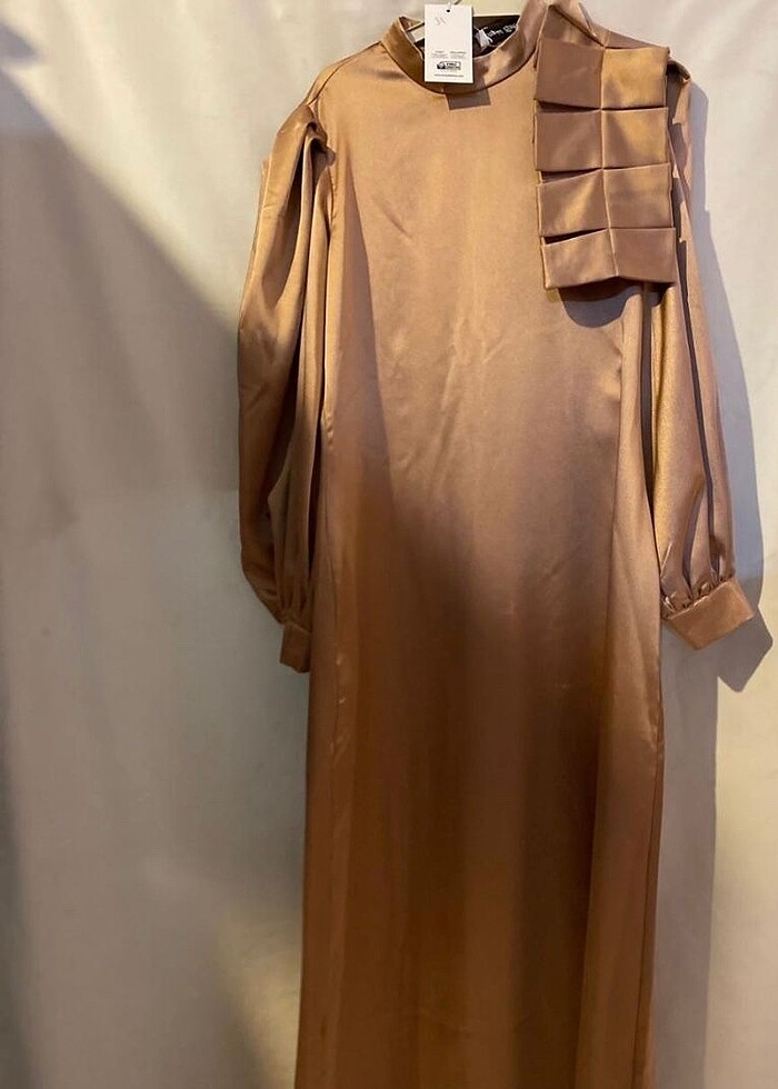 Saten abiye elbise - Görsel 2