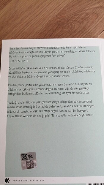  Beden Dorian Gray'in Portresi, Oscar Wilde