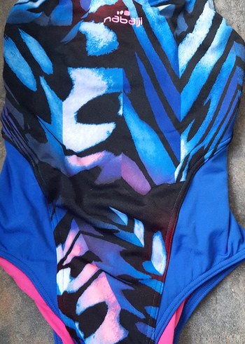 NABAIJI Marka Mavi Batik Desenli Kadın Yüzücü Mayo - Görsel 5