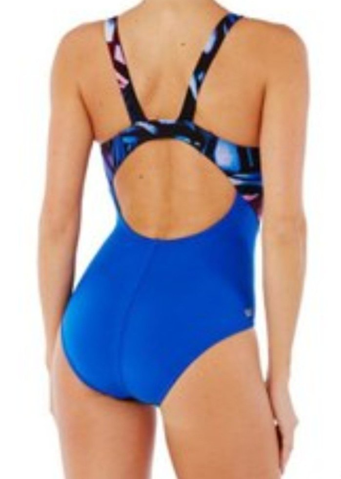 NABAIJI Marka Mavi Batik Desenli Kadın Yüzücü Mayo - Görsel 2