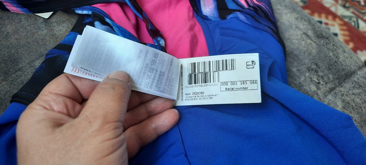 NABAIJI Marka Mavi Batik Desenli Kadın Yüzücü Mayo - Görsel 3