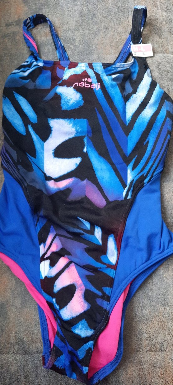 NABAIJI Marka Mavi Batik Desenli Kadın Yüzücü Mayo - Görsel 5