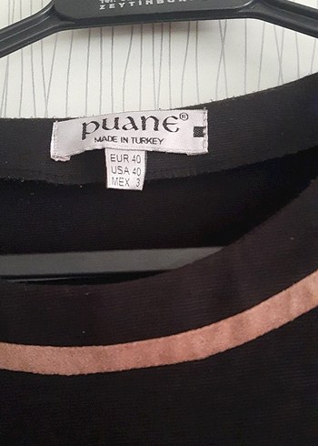 Siyah Asimetrik Uzun Kollu Elbise - Görsel 2