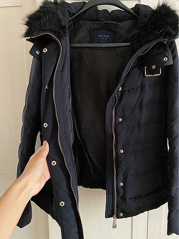 Zara Zara Tüylü Şişme Mont