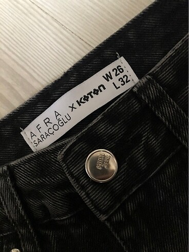 xs Beden Zımba detaylı pantolon