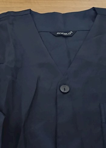 Düğmeli Siyah Erkek Pijama Takımı - Görsel 5