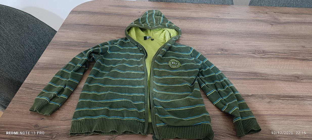 Kapüşonlu Erkek Çocuk Fermuarlı Ceket - Görsel 2