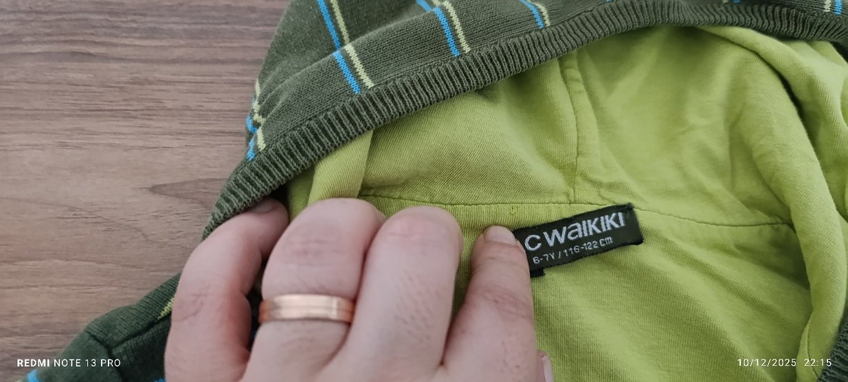 Kapüşonlu Erkek Çocuk Fermuarlı Ceket - Görsel 3