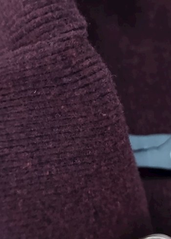 Bordo Kadın Balıkçı Yaka Triko Kazak - Görsel 3