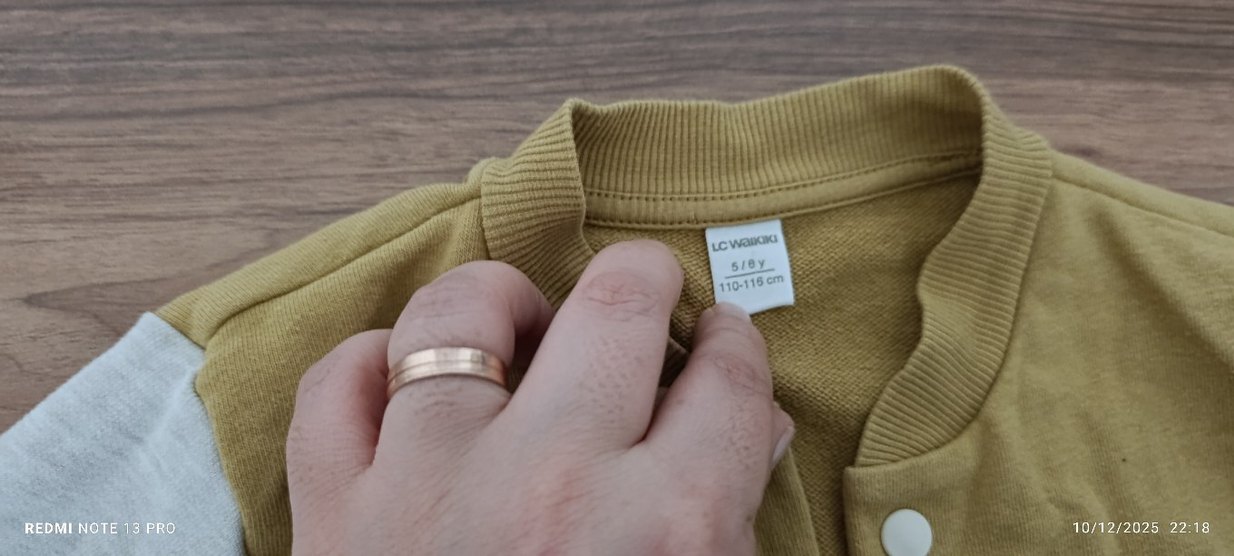 Bej Düğmeli Erkek Çocuk Ceket - Görsel 3