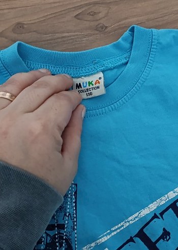 Mavi Erkek Çocuk Baskılı Tişört - Görsel 2