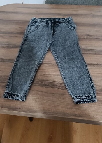 Gri Erkek Çocuk Bol Kesim Denim Pantolon - Görsel 2