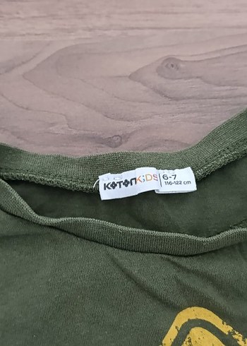 Erkek Çocuk Yeşil Baskılı Tişört - Görsel 2