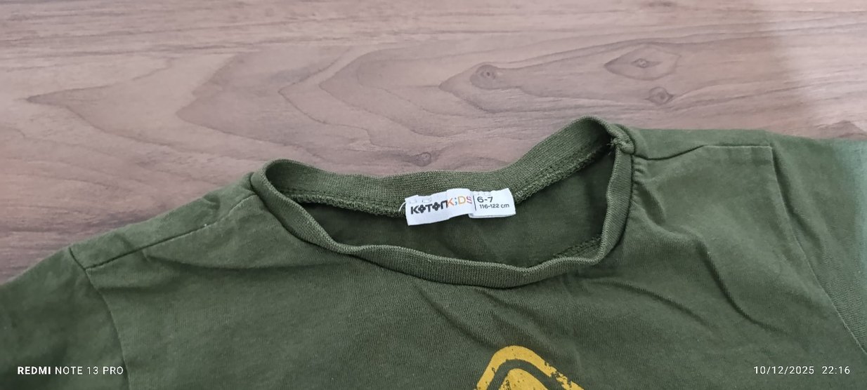 Erkek Çocuk Yeşil Baskılı Tişört - Görsel 2