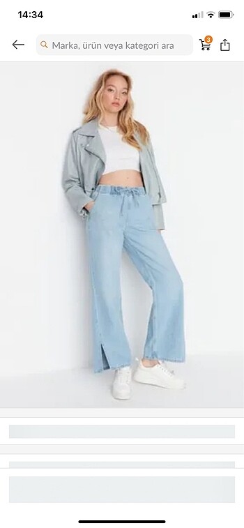 Trendyol 36beden pantolon etiketli