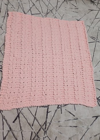 Pembe Örgü Çocuk Battaniyesi - Görsel 2
