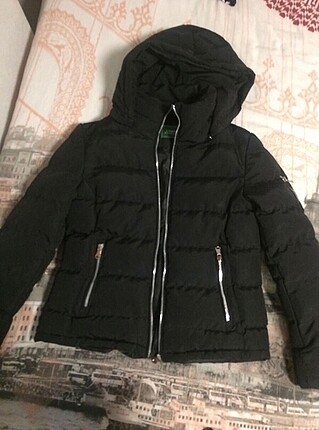 Siyah oversize mont
