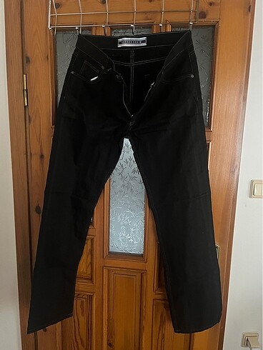 Siyah düşük bel dar paça pantolon