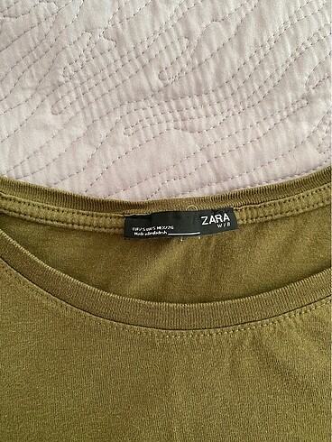 Zara Zara Asker Yeşili Tişört