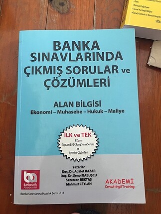 Banka sınavlarına hazırlık alan kitabı