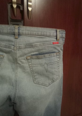 Kadın Mavi Kısa Denim Jean - Görsel 3