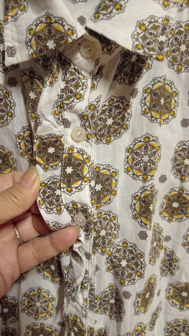 Bohem Desenli Kısa Kollu Gömlek - Görsel 3