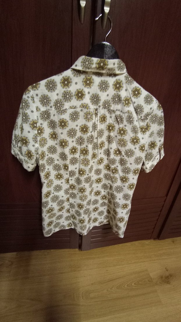 Bohem Desenli Kısa Kollu Gömlek - Görsel 5