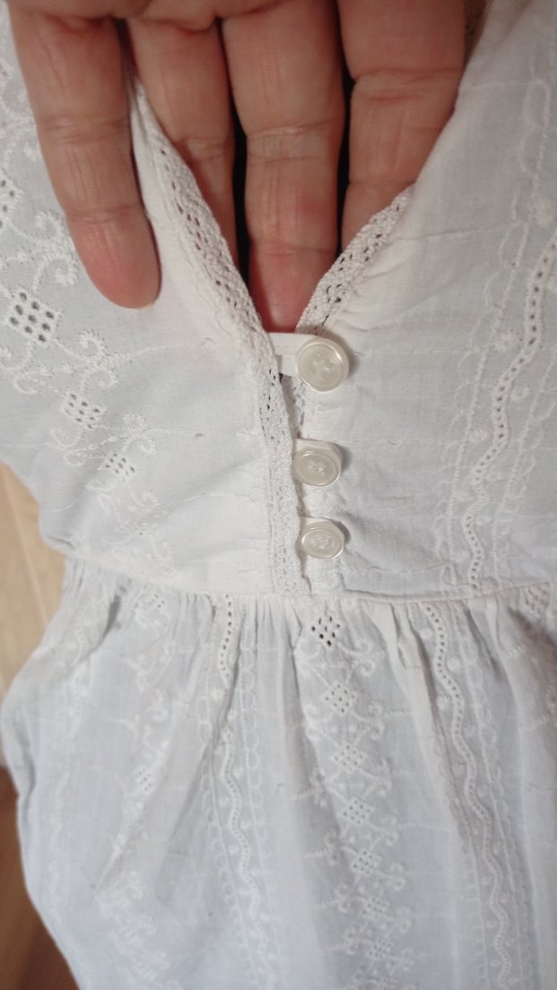 fisto kumaş diz üstü keten 
Elbise - Görsel 3