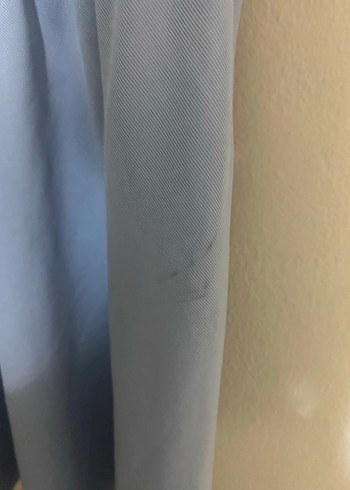 Diğer Mavi Bisiklet Yakalı Pileli Elbise