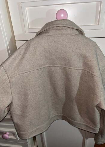 m Beden camel Renk Yumuşak Crop Ceket
